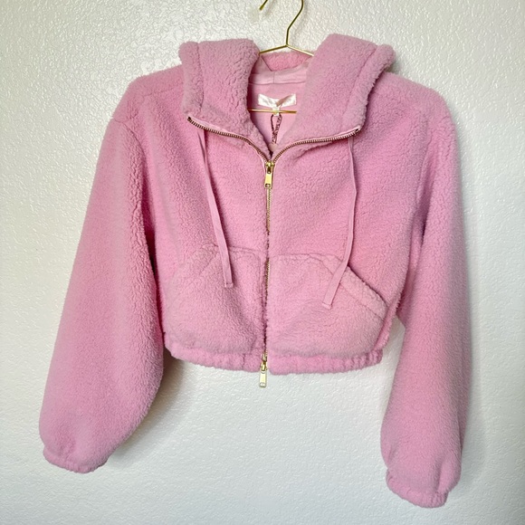 LoveShackFancy Jackets & Blazers - LoveShackFancy Darcelle Pink Bomber size small Nwt